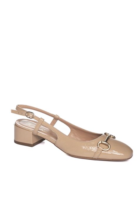 Beige 1108 leather pump FRANCO RUSSO | 1108FINISH-FONDOTINTA